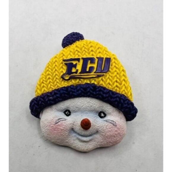 2001 ECU East Carolina Snowman Winter Christmas Pin The Ridgewood Collection - Picture 2 of 4